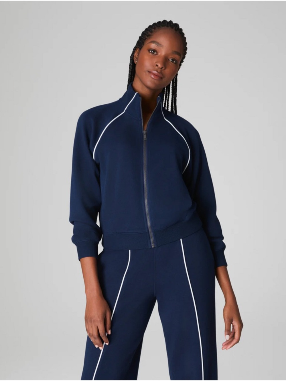 SPANX AirEssentials Pique Full Zip Track Jacket Women’s S